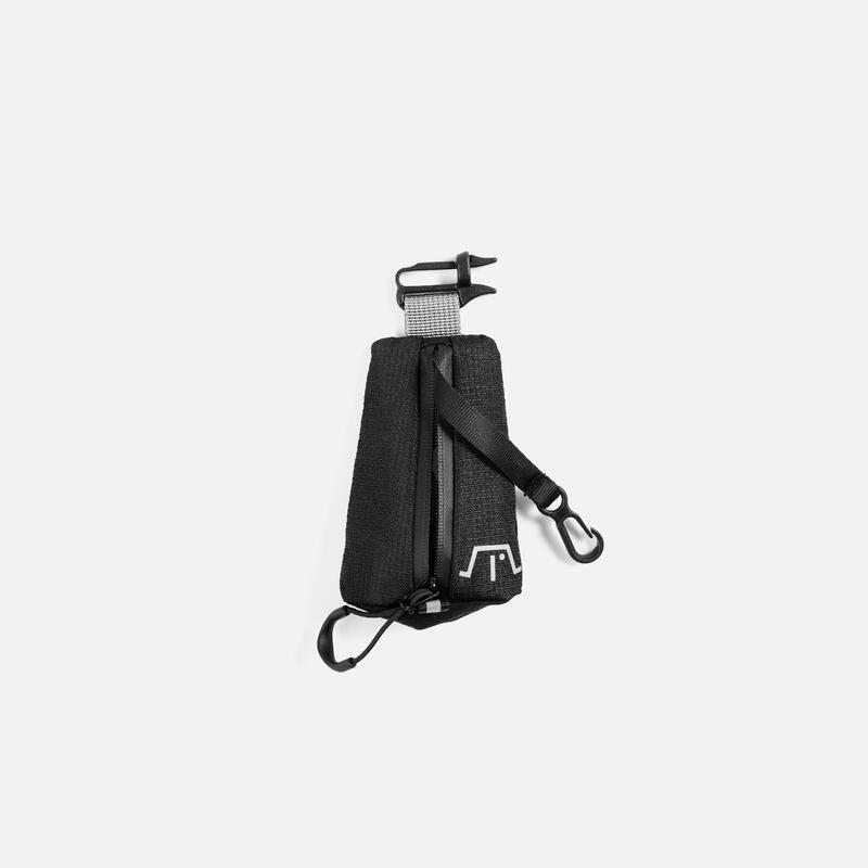 UNISEX COIN N KEY BAG (Attachable with key hook) 0.15L - BLACK