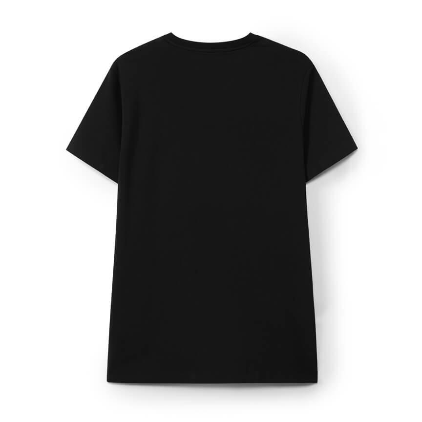 Grand T-shirt noir classique avec logo pour hommes 2/3