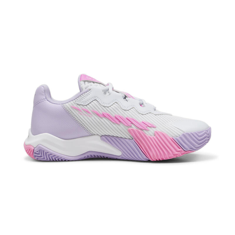 NOVA Elite Padel-Schuhe Damen PUMA Silver Mist White Vivid Violet Gray Purple