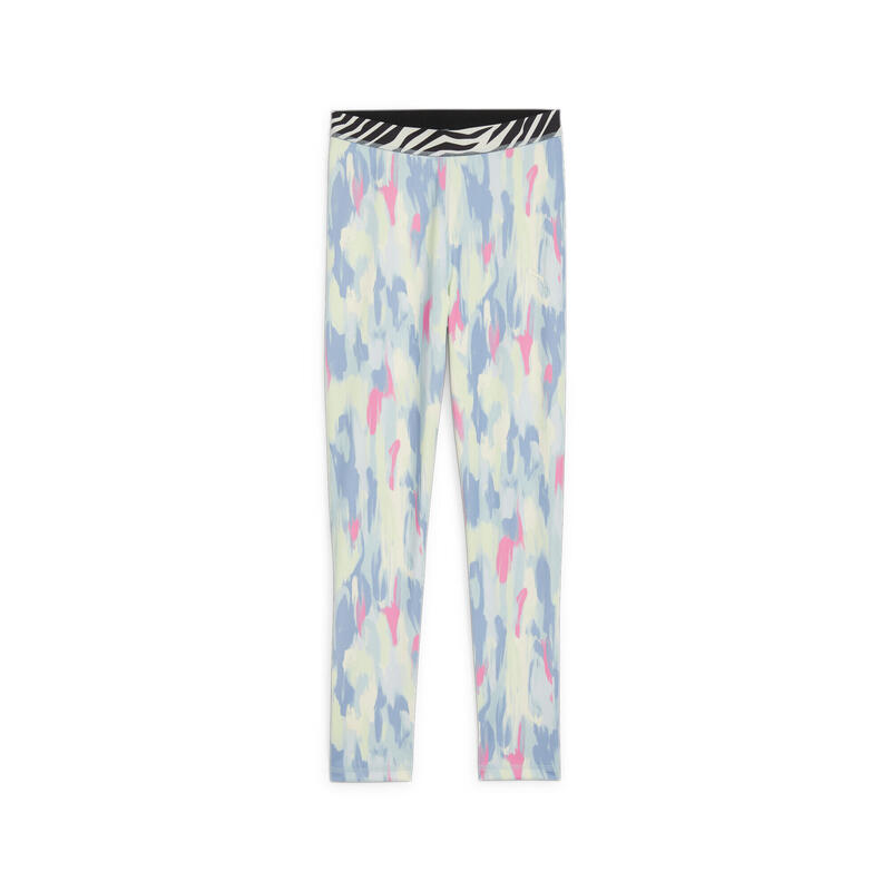 ANIMAL REMIX legging voor meisjes PUMA Turquoise Surf Blue