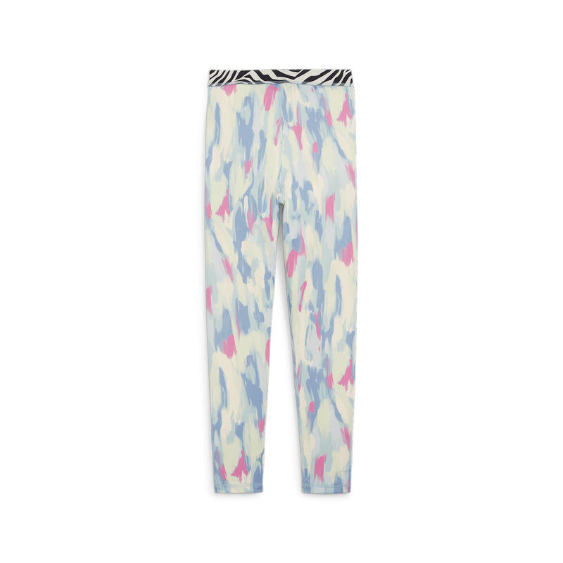 Pantaloni aderenti ANIMAL REMIX da ragazza PUMA Turquoise Surf Blue