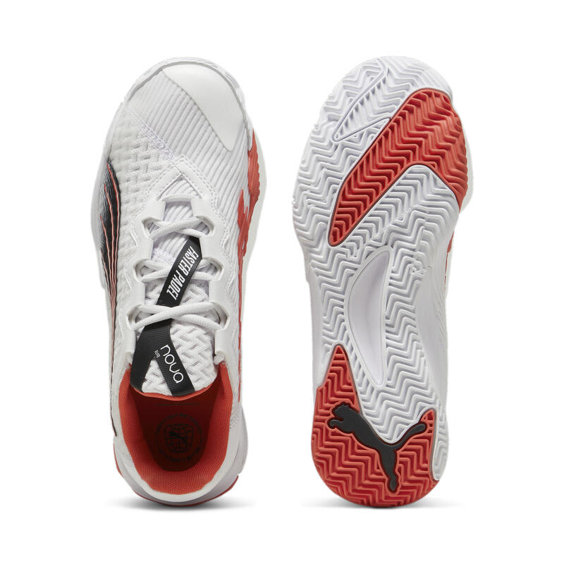 NOVA Elite Padel-Schuhe Erwachsene PUMA White Black Active Red