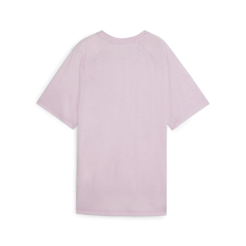 EVOSTRIPE Grafik-T-Shirt Damen PUMA Grape Mist Purple