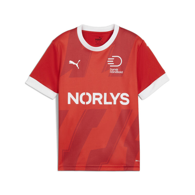 Maillot de handball Home Danemark Enfant et Adolescent PUMA Red White