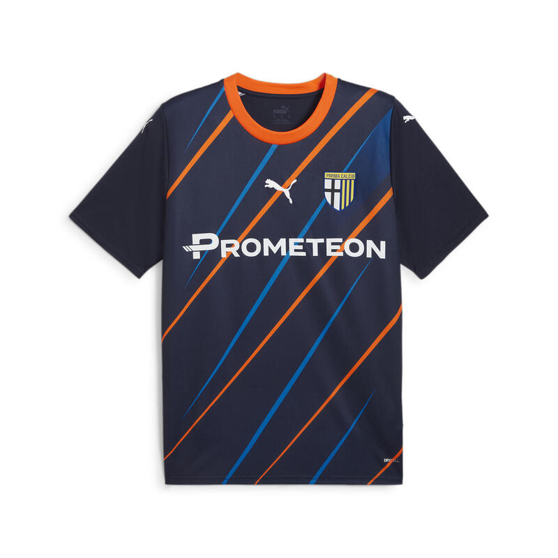 Camiseta de fútbol D-Stripes Parma Calcio 23/24 PUMA Navy Electric Blue  Lemonade