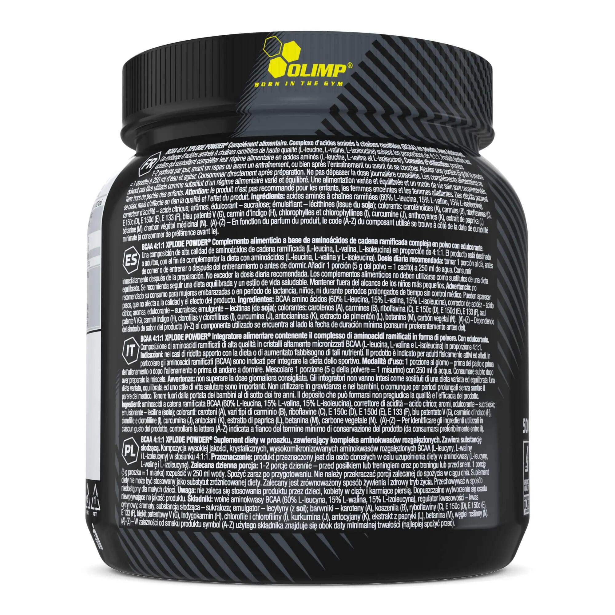 OLIMP SPORT BCAA 4:1:1 Xplode powder 500g Pear 2/3