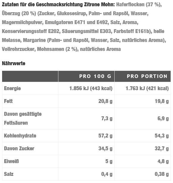 Barretta di farina d'avena 95g Oat King (confezione da 10) 3/3