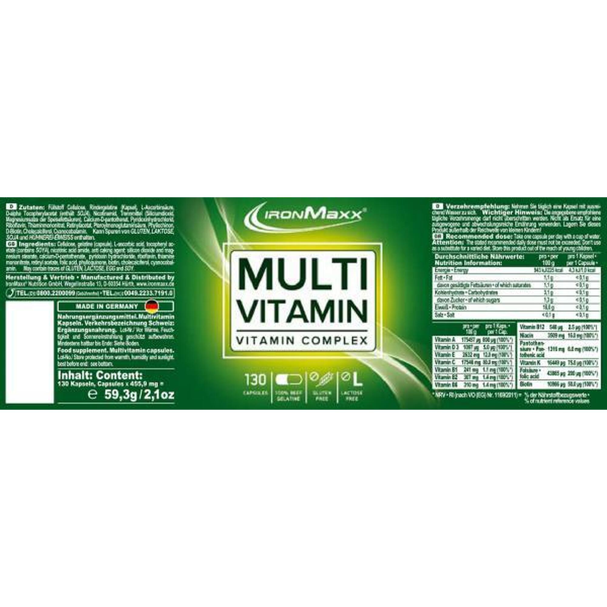 Multivitamin 130caps IronMaxx IRONMAXX Decathlon.ch