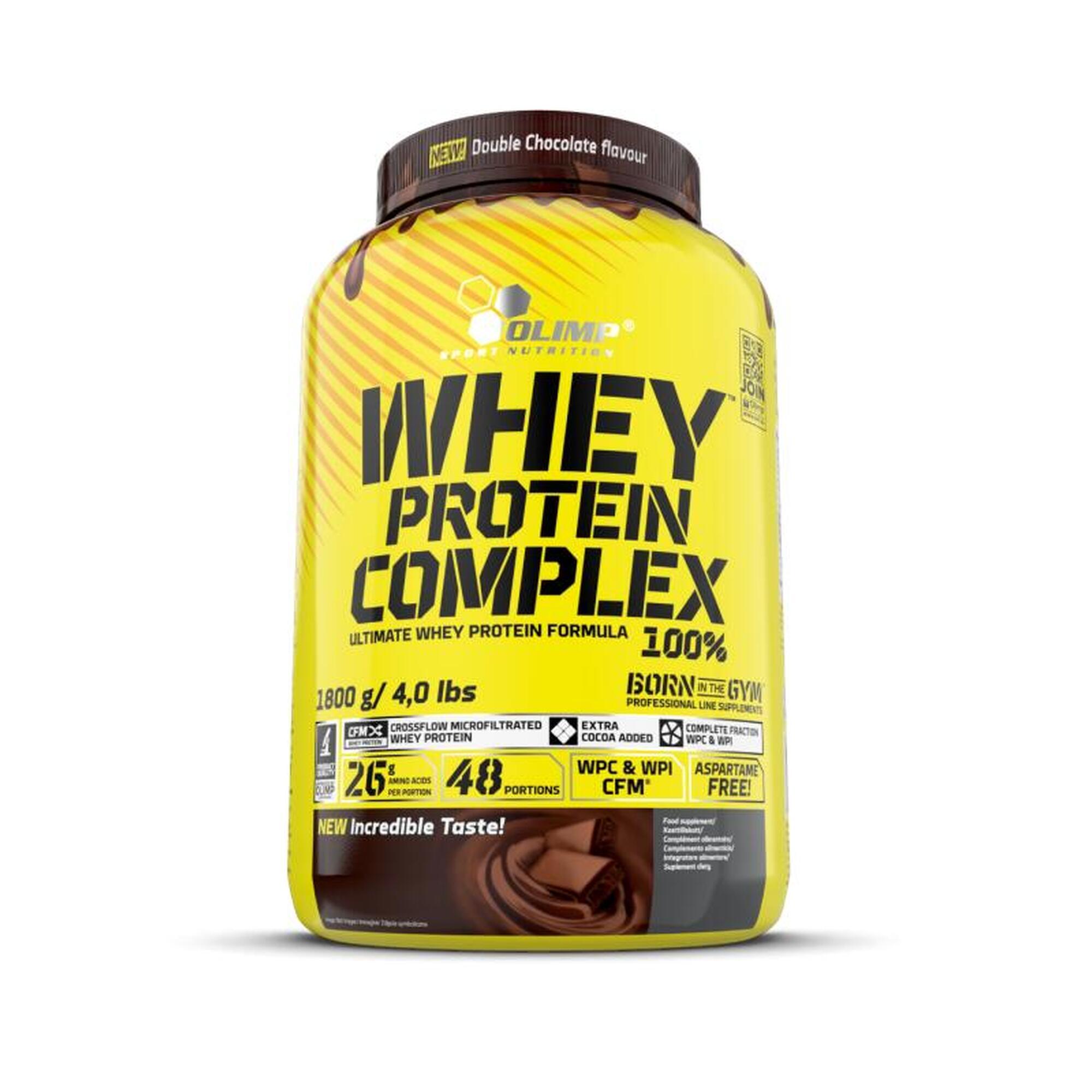Odżywka białkowa Olimp Whey Protein Complex 100% - 1800 g Podwójna czekolada