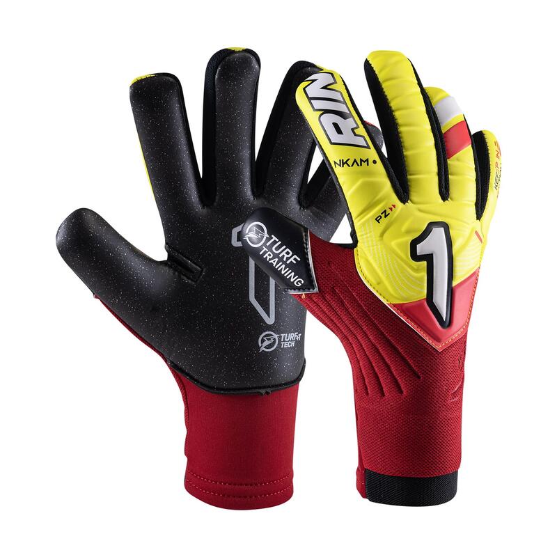 Guantes de Portero Kipsta F100 RESIST niños verde negro - Decathlon