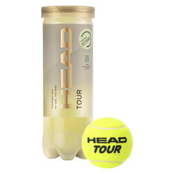 Tube de 3 balles de Tennis Head Tour