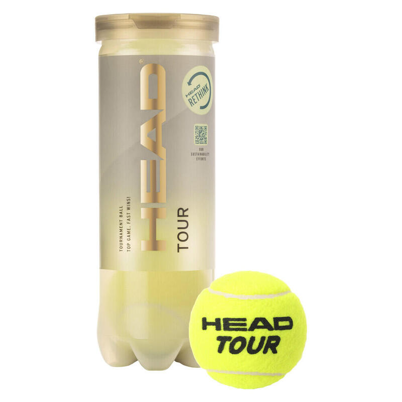 Tube met 3 Head Tour tennisballen