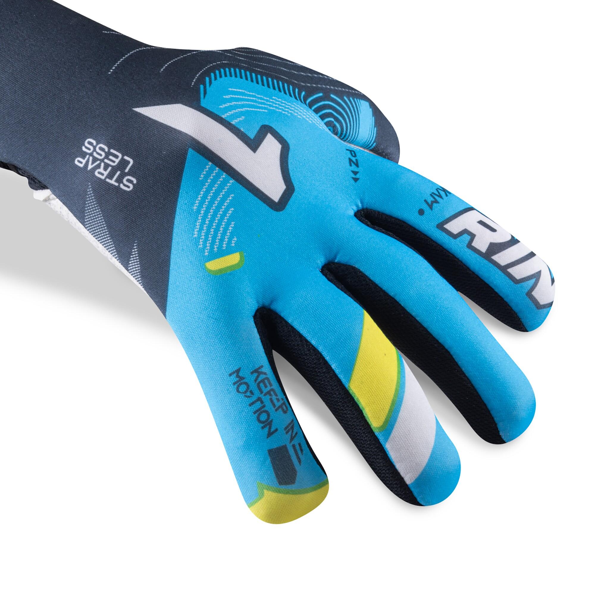 Luvas de Guarda-Redes Futebol Rinat Crianças Nkam AS Azul Relva Artificial 2/8