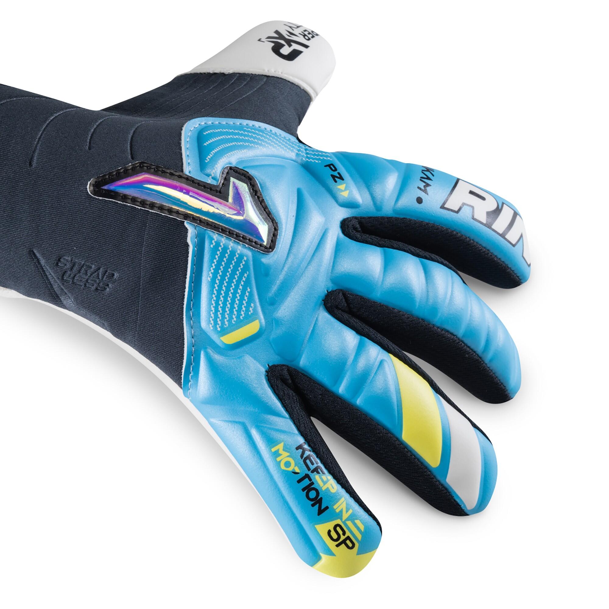Gants de Gardien Football Rinat Adulte Nkam Semi Bleu Terrain Naturel 2/7