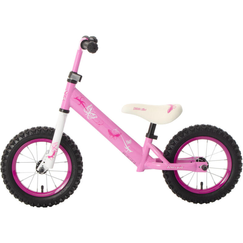 Rebel Kidz Loopfiets met 2 wielen Butterfly 12.5 Inch Meisjes Roze