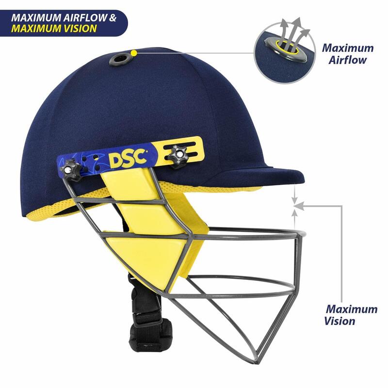 DSC Bouncer Cricket Helmet for Men & Boys, Adjustable Steel Grill DSC