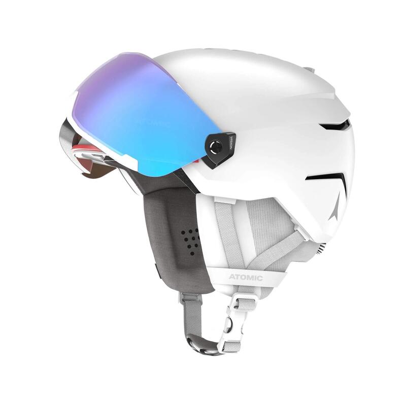 Casca de protectie Savor Visor Stereo - alb barbati