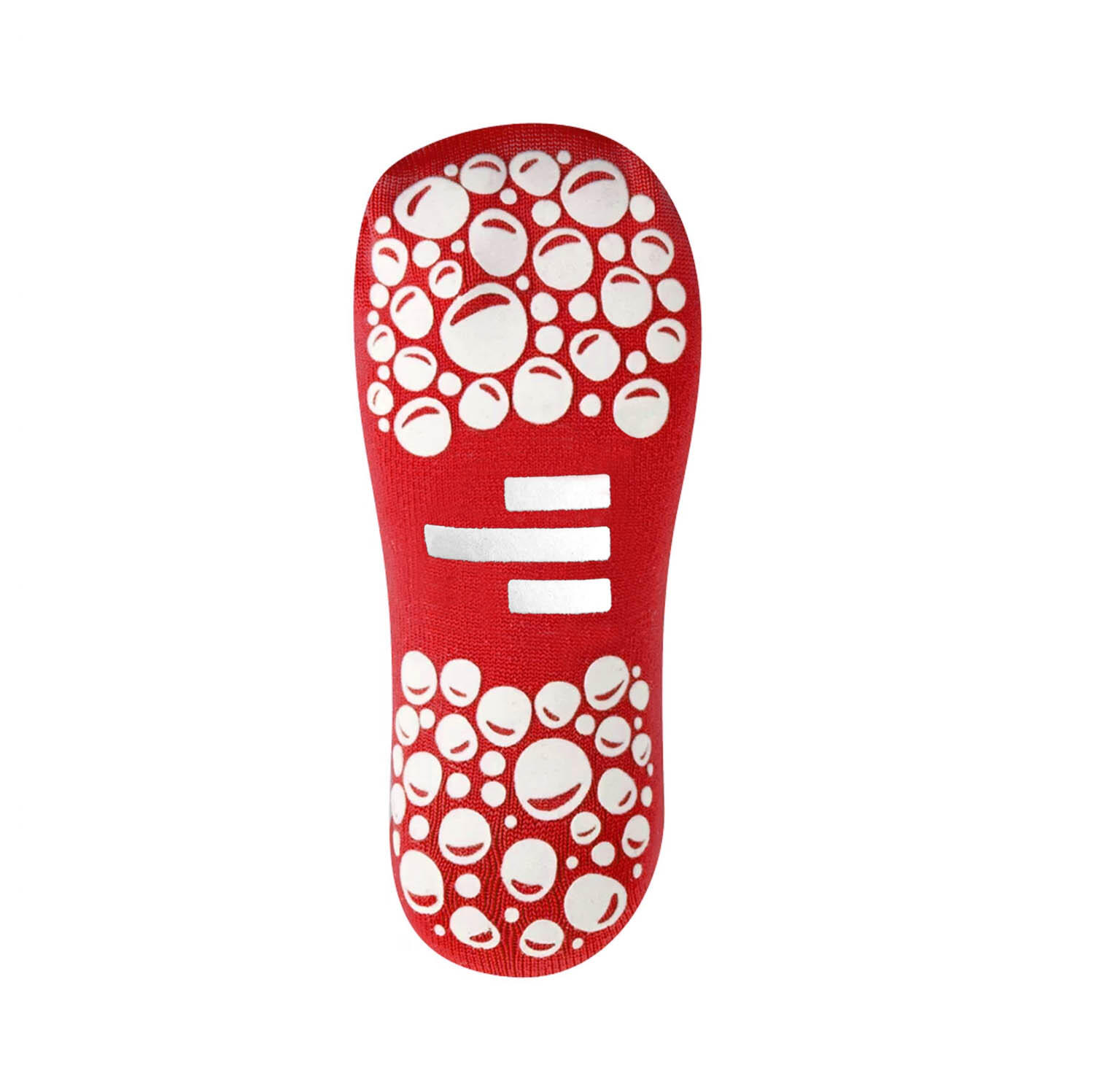 Chaussettes techniques de piscine antidérapantes pour enfants, rouge/blanches 3/4