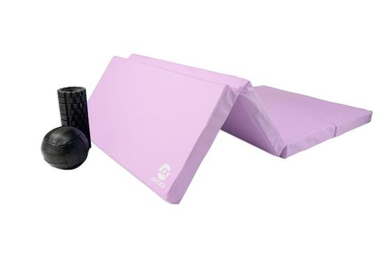 Turnmatte 200 x 100 x 8 cm rot/schwarz Weichbodenmatte klappbar Jeflex