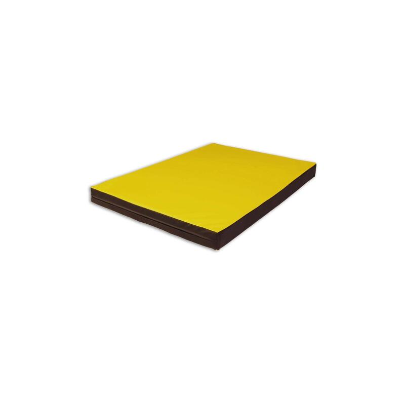 Tapis de gymnastique 100 x 70 x 8 cm, couleur jaune/noir, pour le fitness