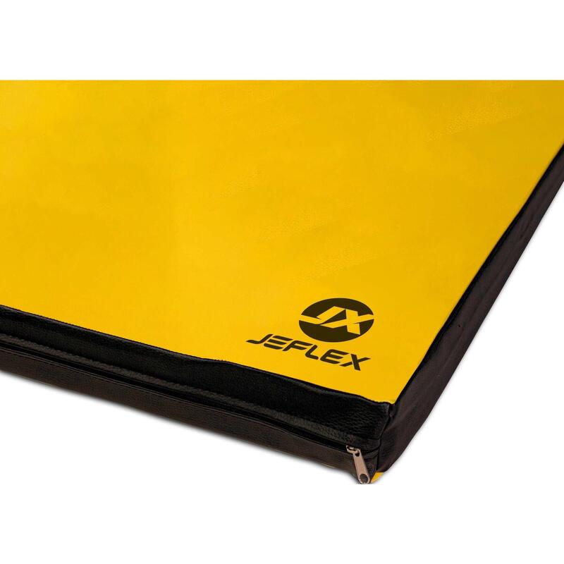 Tapis de gymnastique 100 x 70 x 8 cm, couleur jaune/noir, pour le fitness