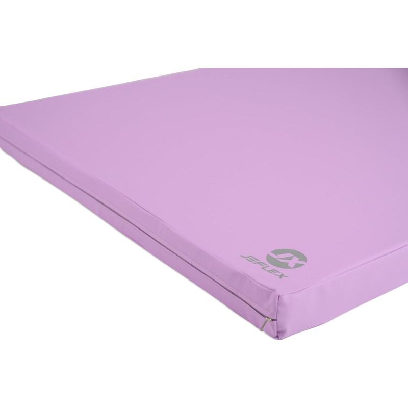 Tapis de gymnastique 150 x 100 x 8 cm, couleur violet, pour le fitness