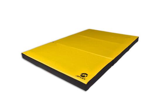 Turnmatte 150 x 100 x 8 cm grau/schwarz Weichbodenmatte klappbar Jeflex