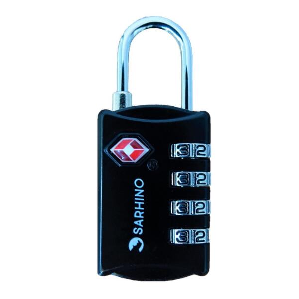 Sarhino - Sarhino protect One tsa Serrure À Quatre Chiffres - Noir - Cadenas - Noir - Taille Unique - Decathlon