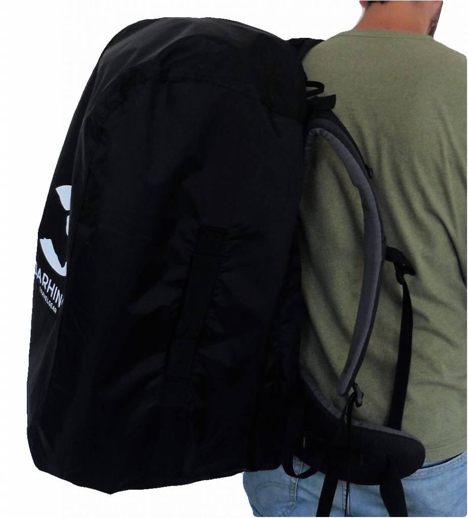 Sarhino Shield bolsa de vuelo y funda para lluvia 50 a 100 L - negro 3/7
