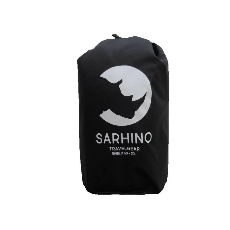 Borsa da volo Sarhino Shield e copertura antipioggia da 50 a 100 L - nera