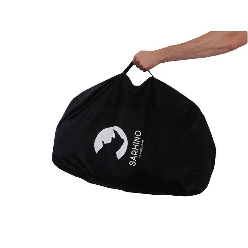 Sarhino Shield flightbag en regenhoes voor backpacks 50 tot 100 L - zwart