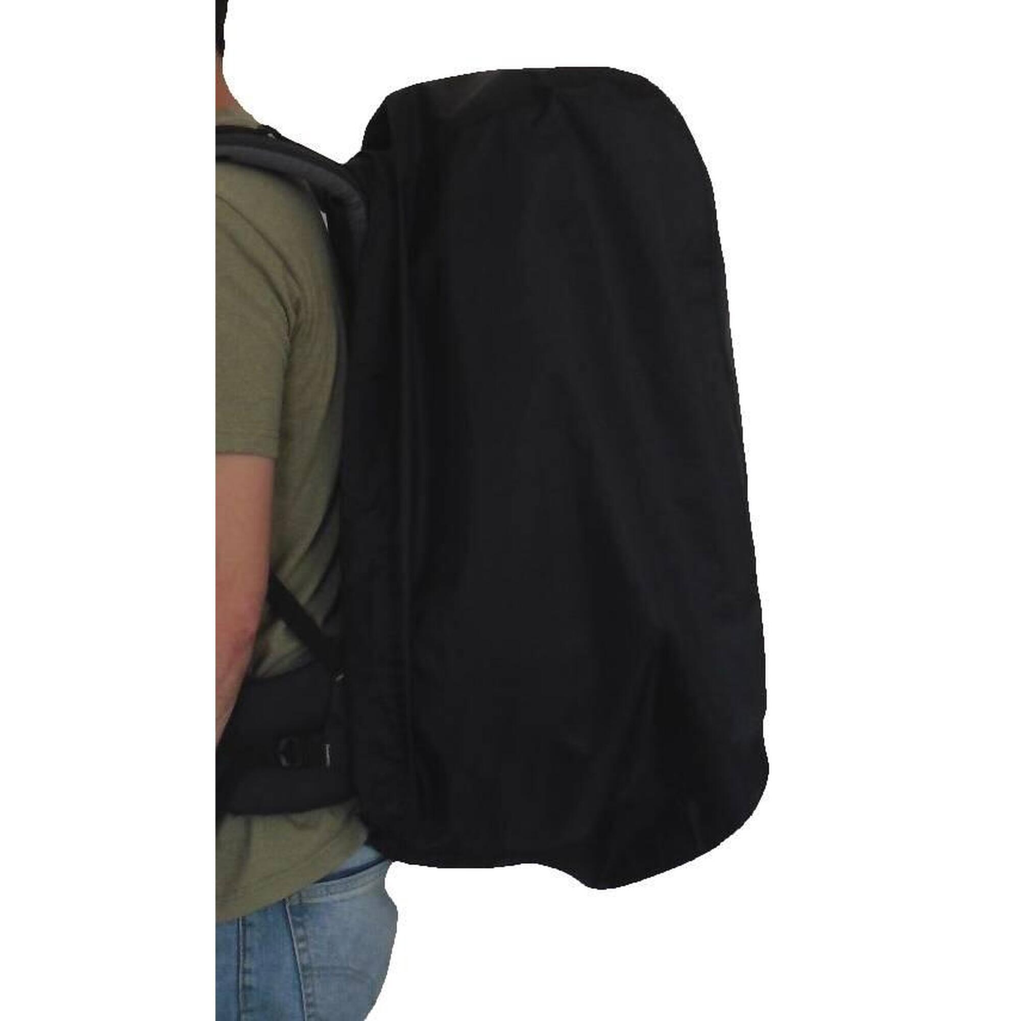 Sarhino Shield Bolsa de vôo e capa de chuva para mochilas de 50 a 100 L - preta