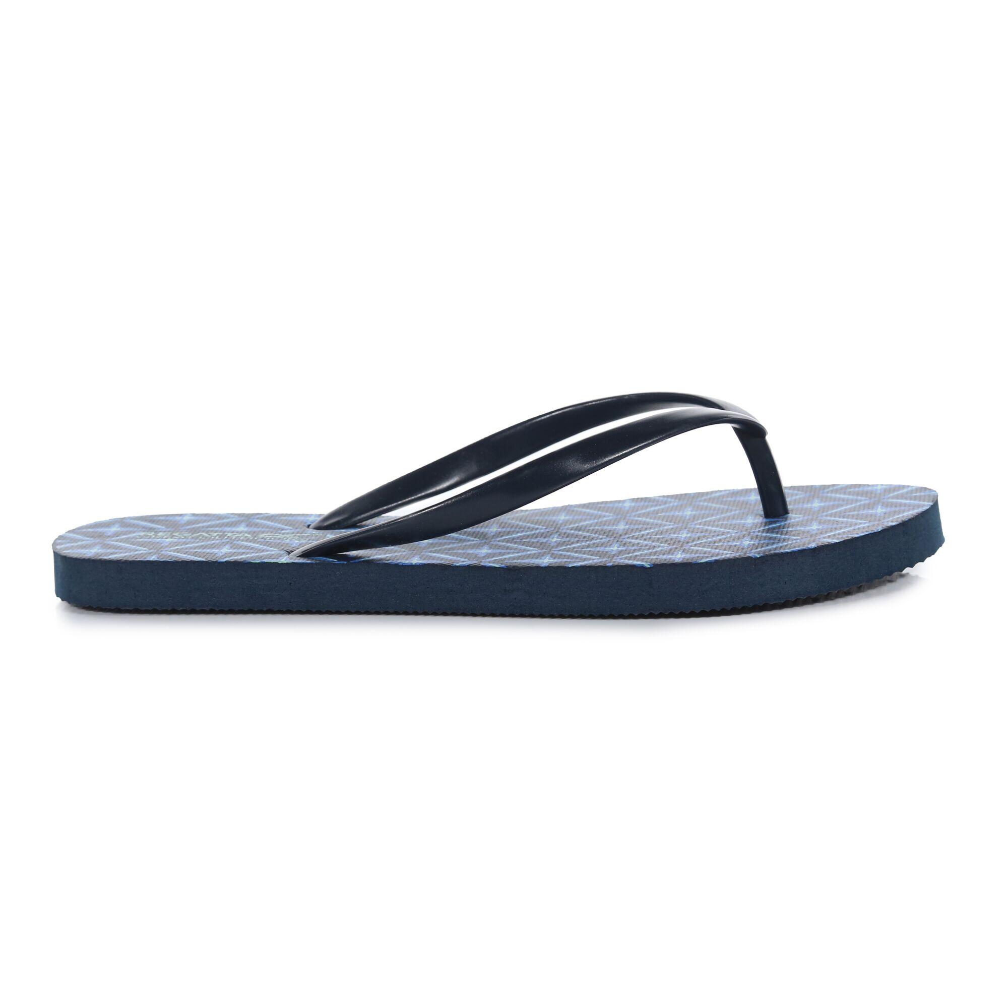 Lady Bali Women's Poolside Flip Flops Navy Tile REGATTA Decathlon