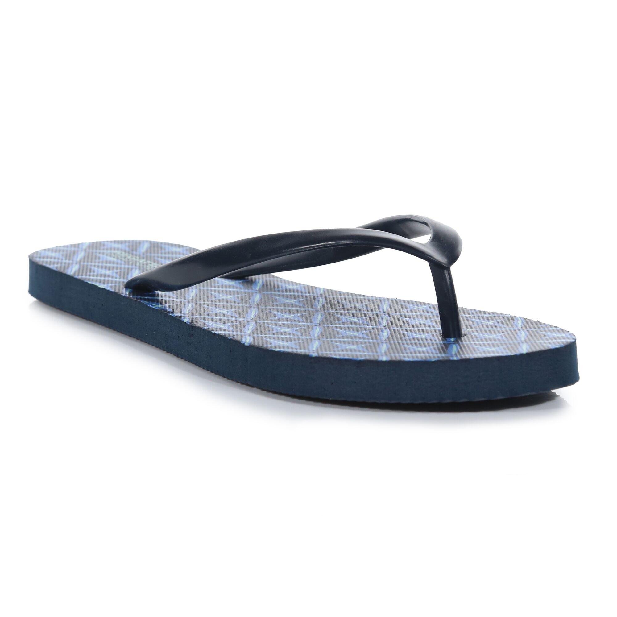 Lady Bali Women's Poolside Flip Flops - Navy Tile 2/5