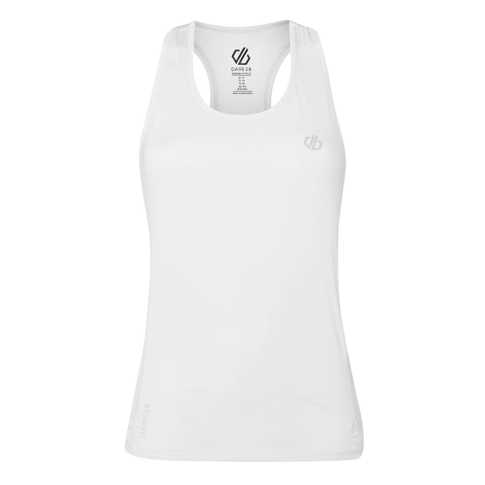 DARE 2B Modernize II Women's Fitness Sleeveless Vest - White