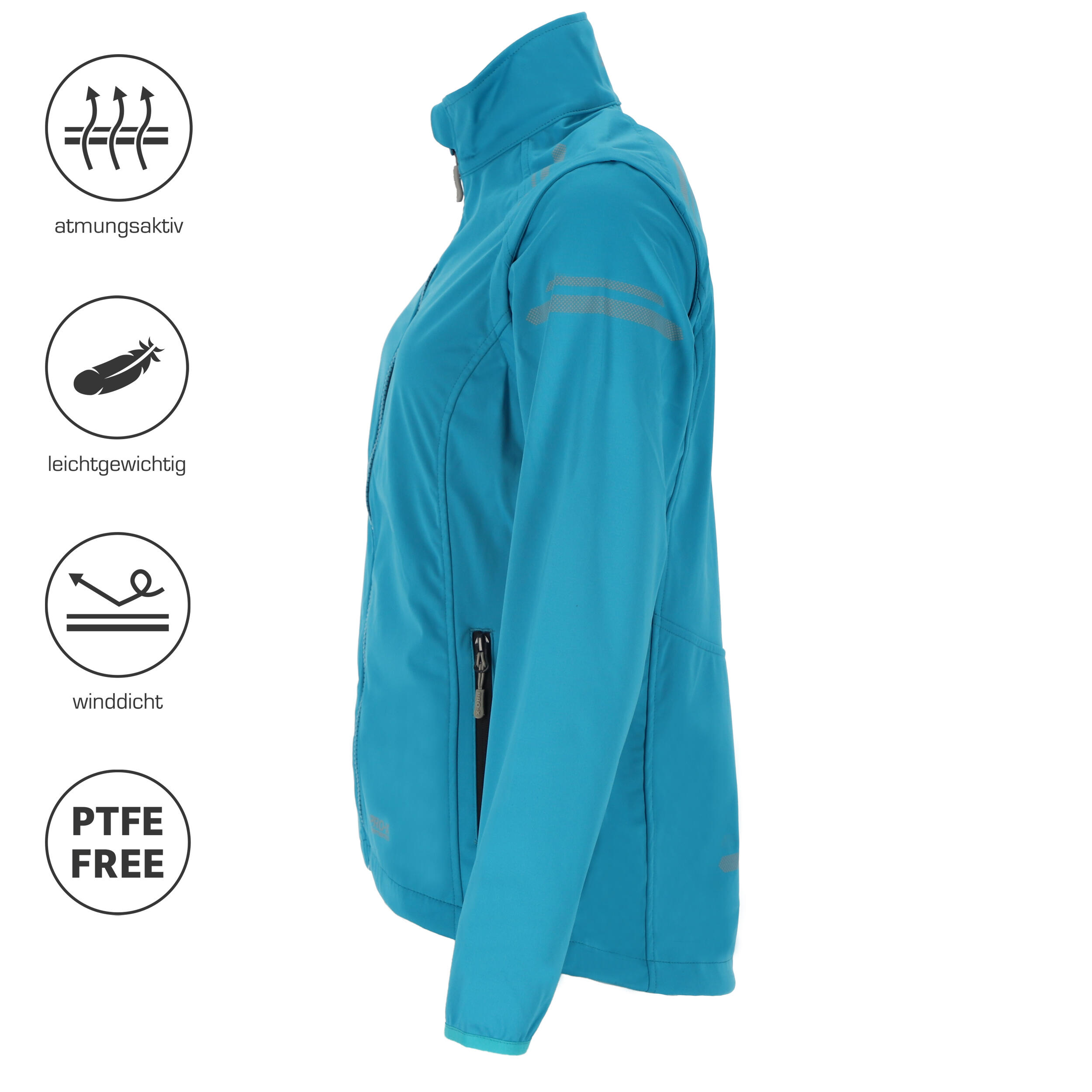 Chaqueta impermeable softshell de mujer Pro-X Elements Hellen 2/7