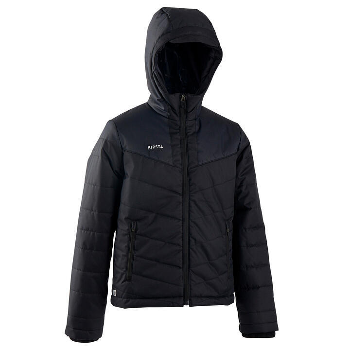 Refurbished Kids Short and Warm Football Jacket - Black - B Grade 1/4