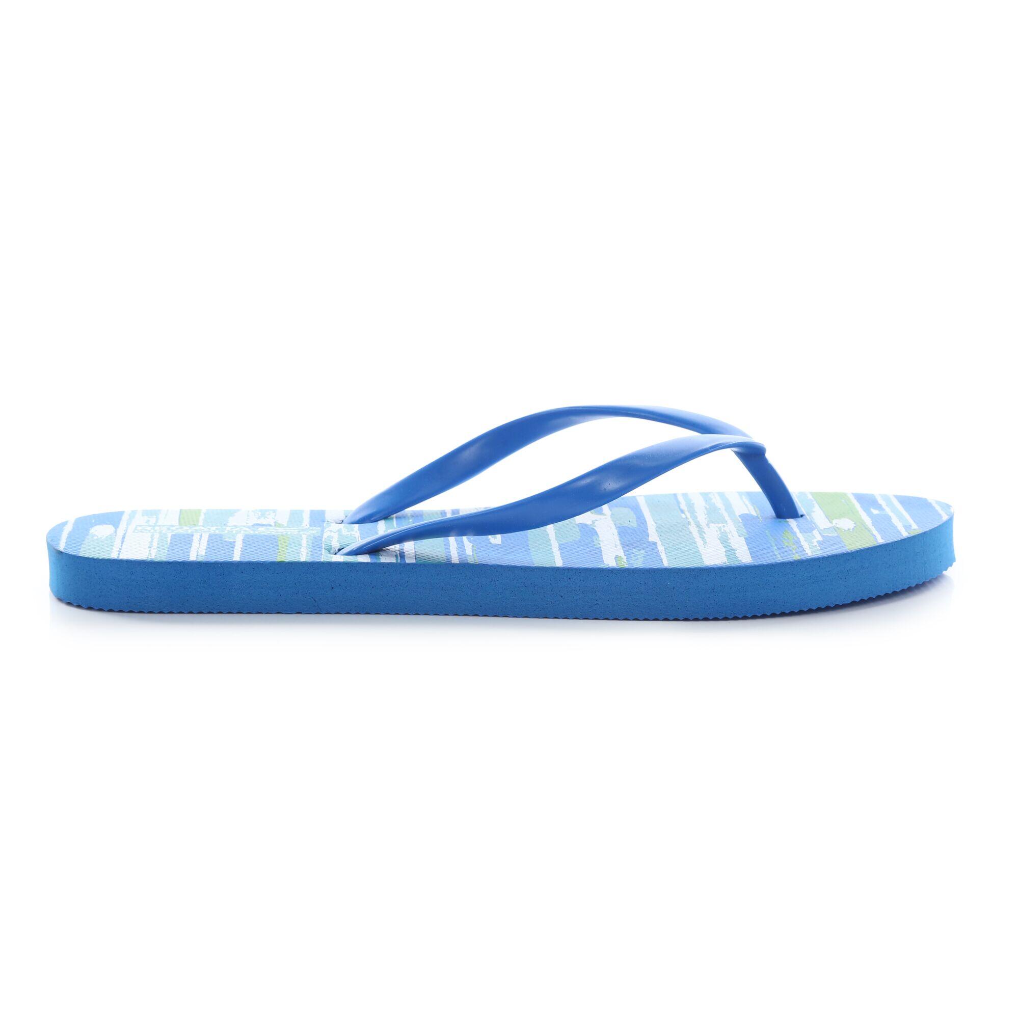 REGATTA Lady Bali Women's Poolside Flip Flops - Blue Seascape