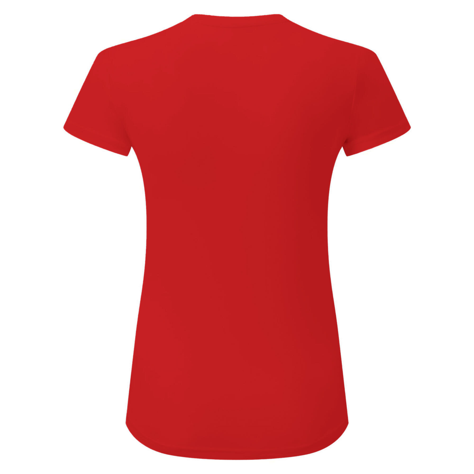 Tri Dri Womens/Ladies Panelled Crew Neck TShirt (Fire Red) 2/3
