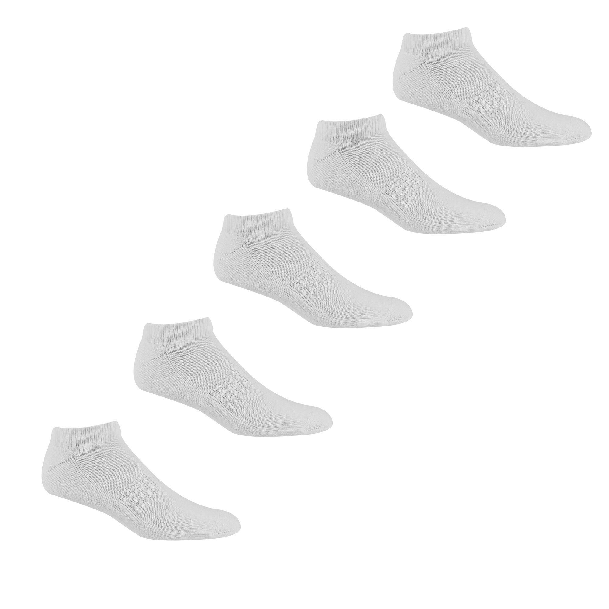 Unisex Adult Trainer Socks (Pack of 5) (Black) 3/4