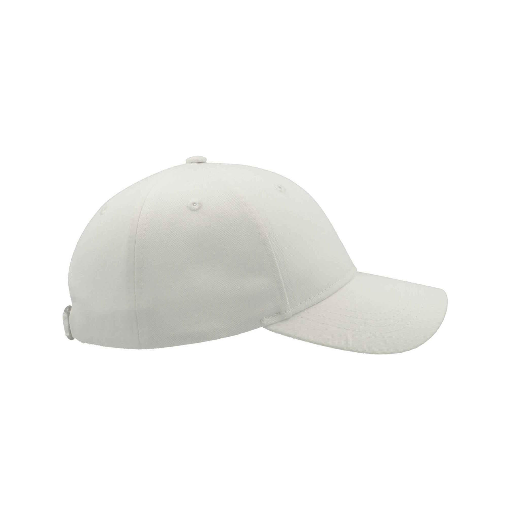 Unisex Adult Curved Twill Baseball Cap (White) 3/3