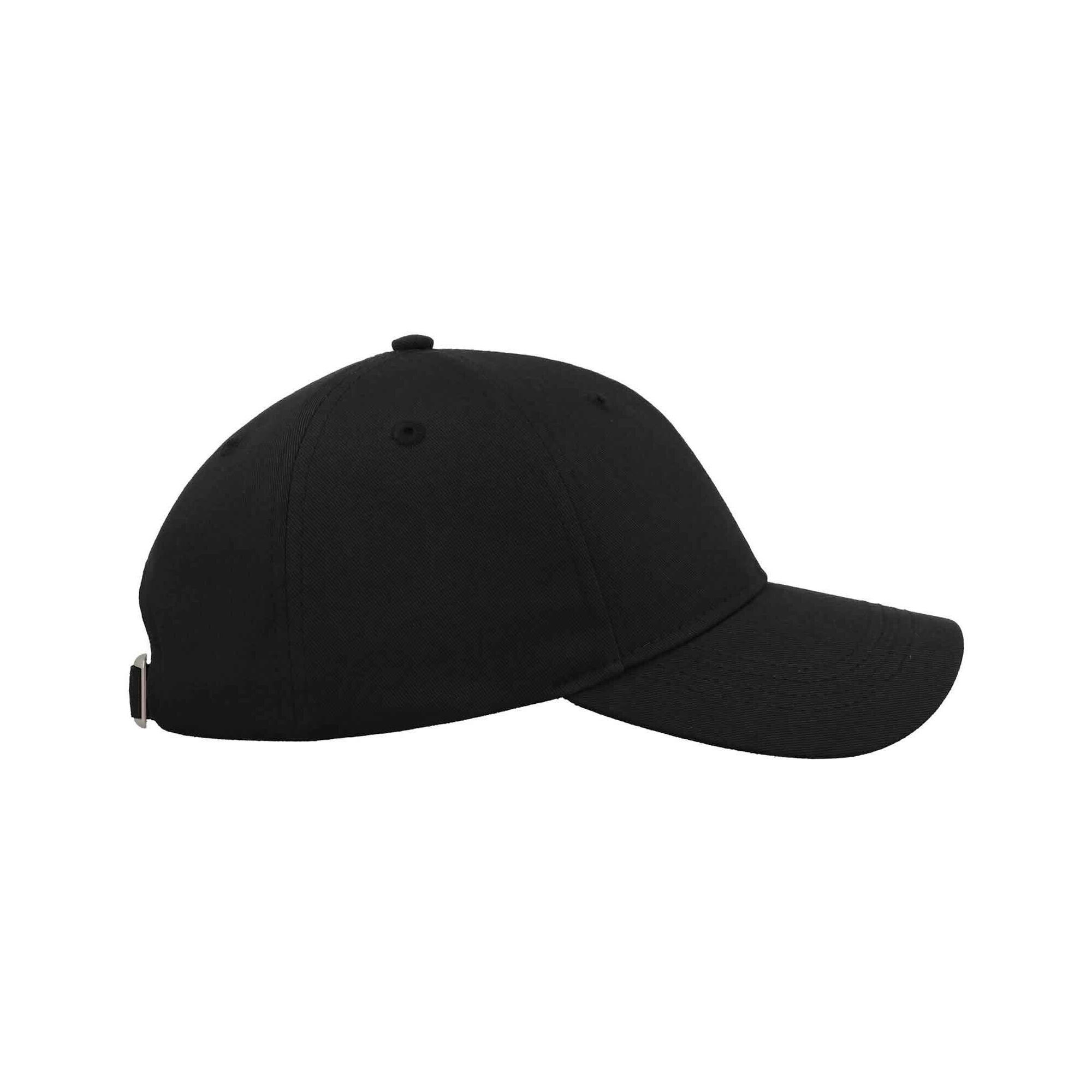 Unisex Adult Curved Twill Baseball Cap (Black) 3/3