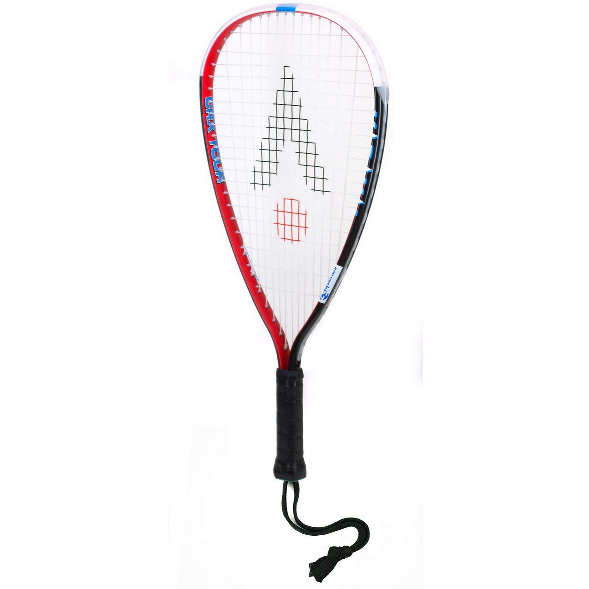 CRXTour Racquetball Racket (Black/White/Red) 2/3