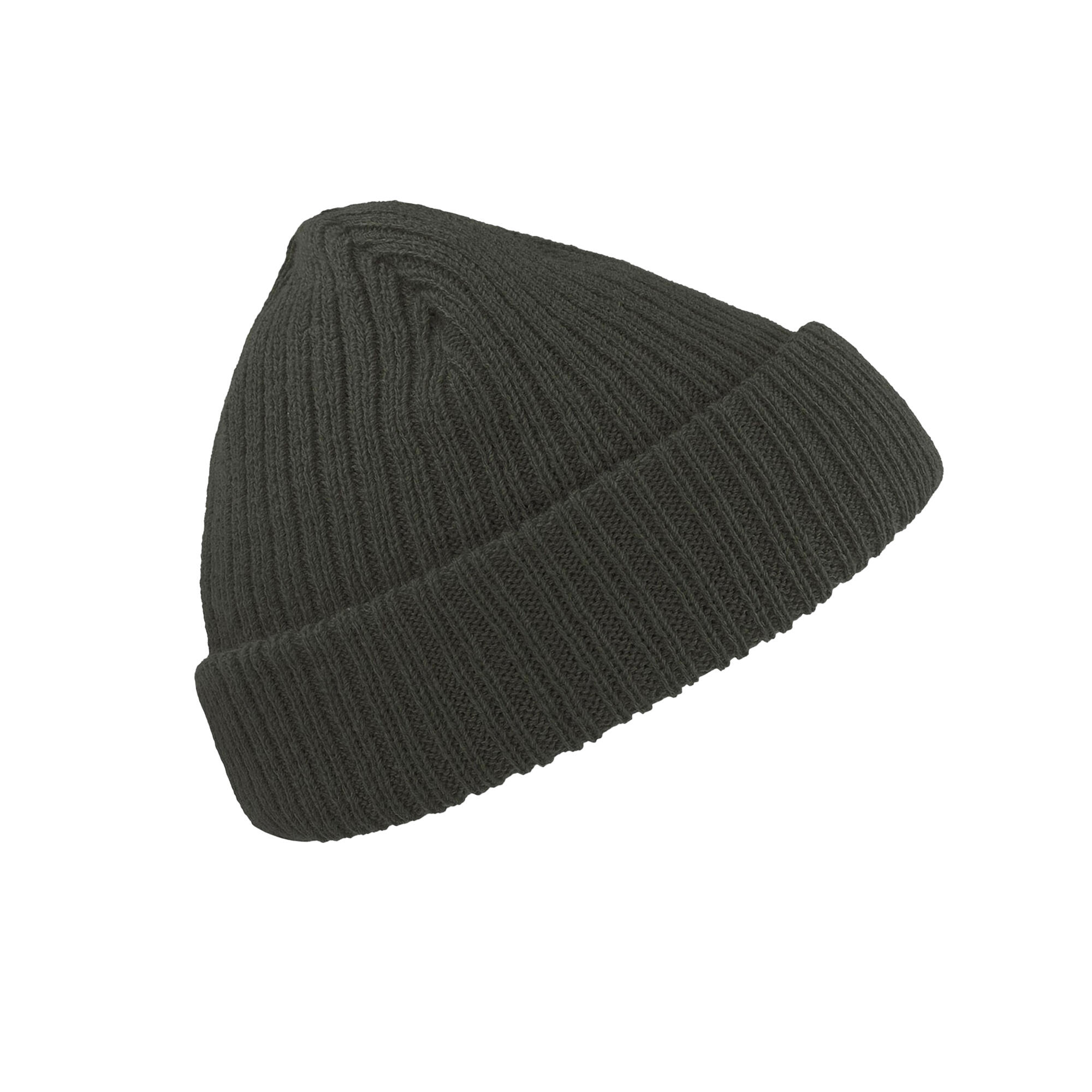 Unisex Docker Short Beanie With Turn Up (Forest Green) 3/3