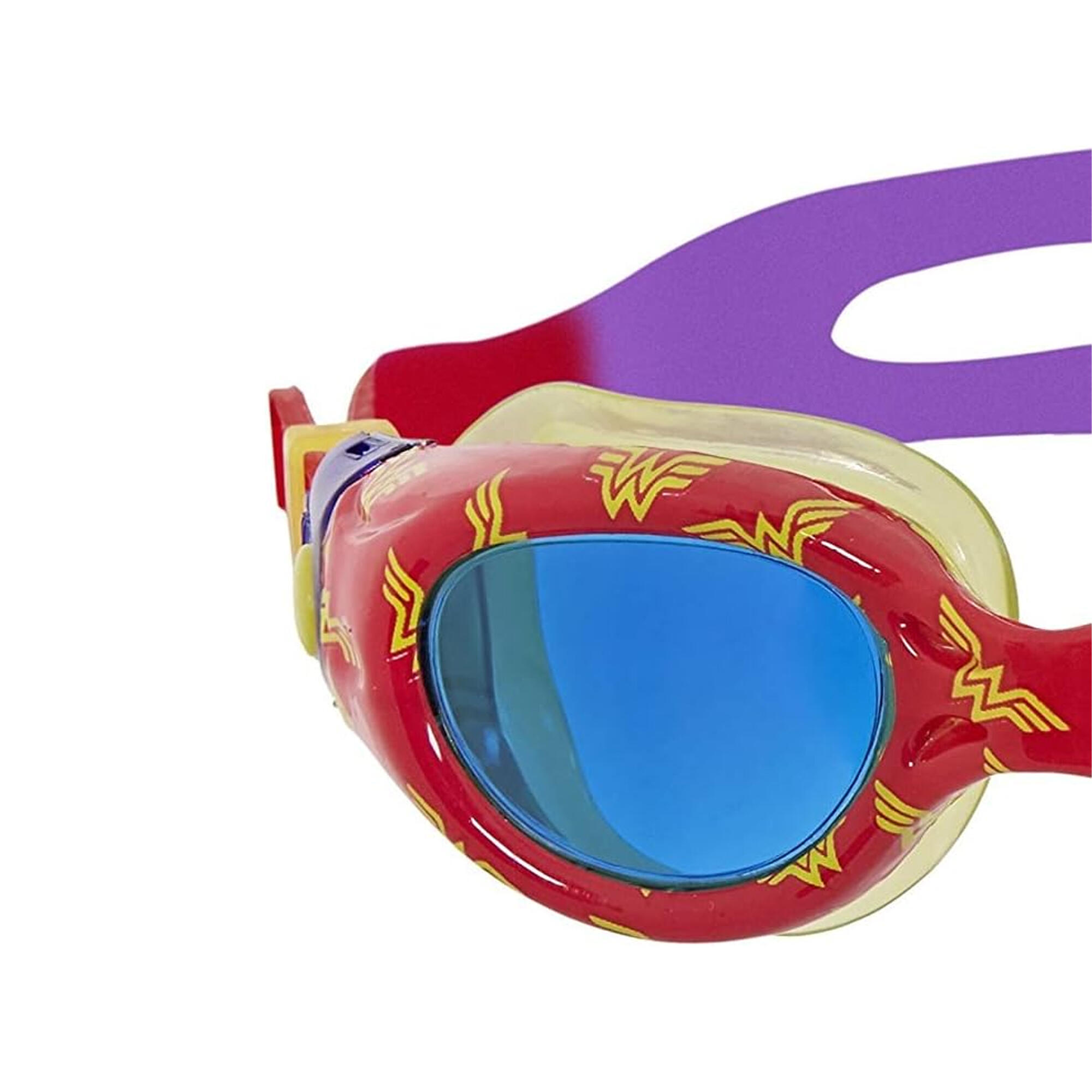 "Wonder Woman" Schwimmbrille für Kinder Rot/Gelb/Violett 3/3