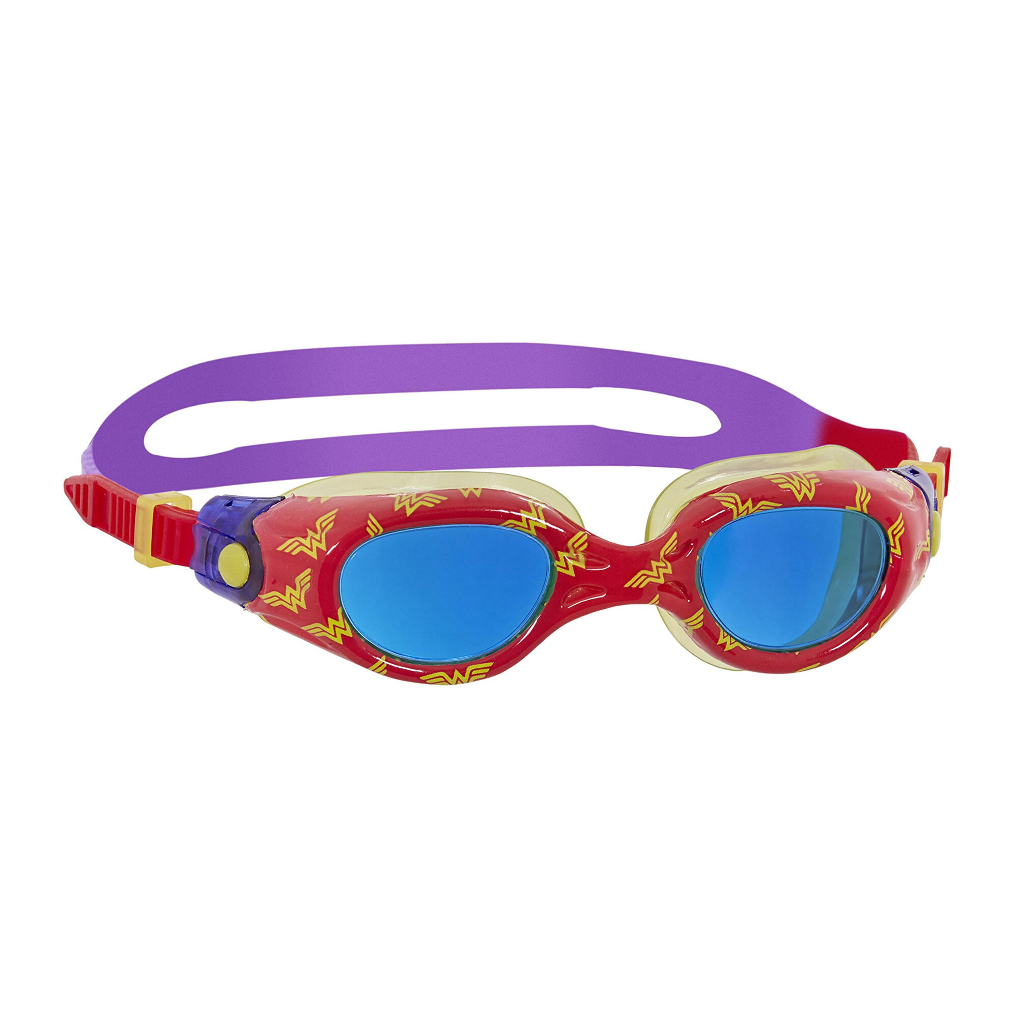 "Wonder Woman" Schwimmbrille für Kinder Rot/Gelb/Violett 2/3