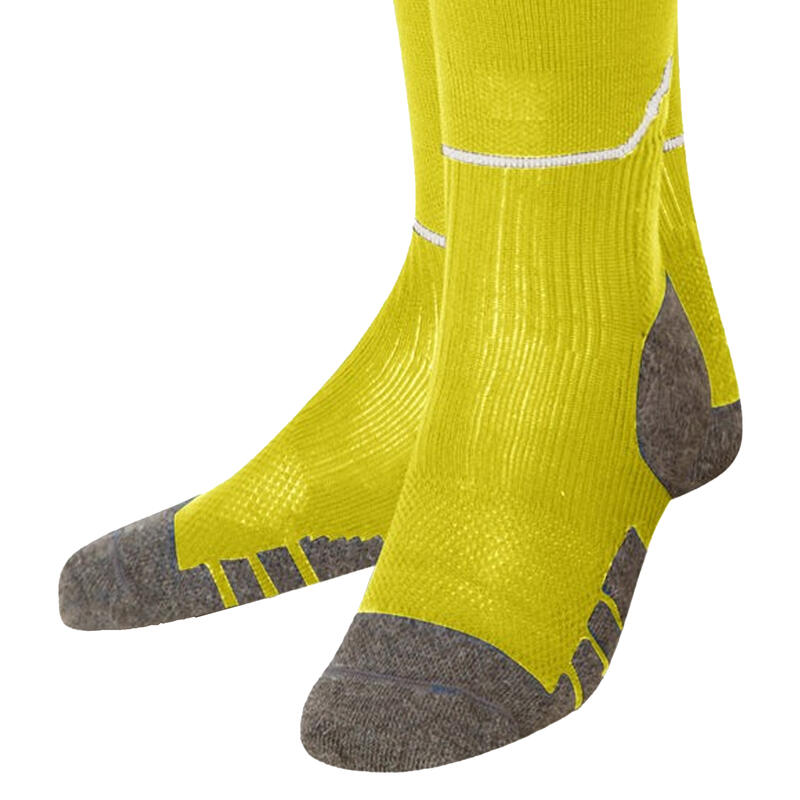 Chaussettes de foot DIAMOND Enfant (Jaune vif / Carbone)