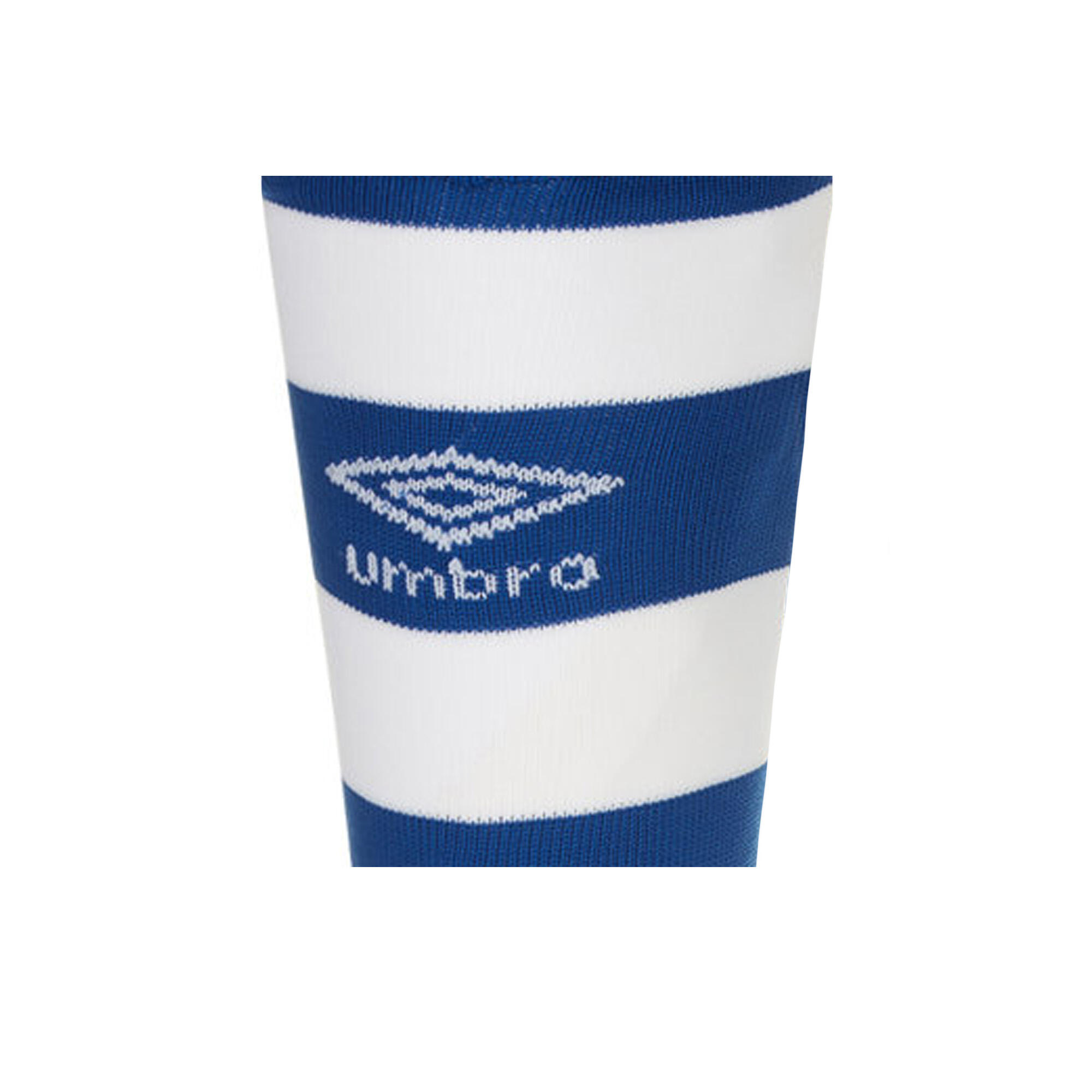 Mens Hoop Stripe Socks (Royal Blue/White) 3/3
