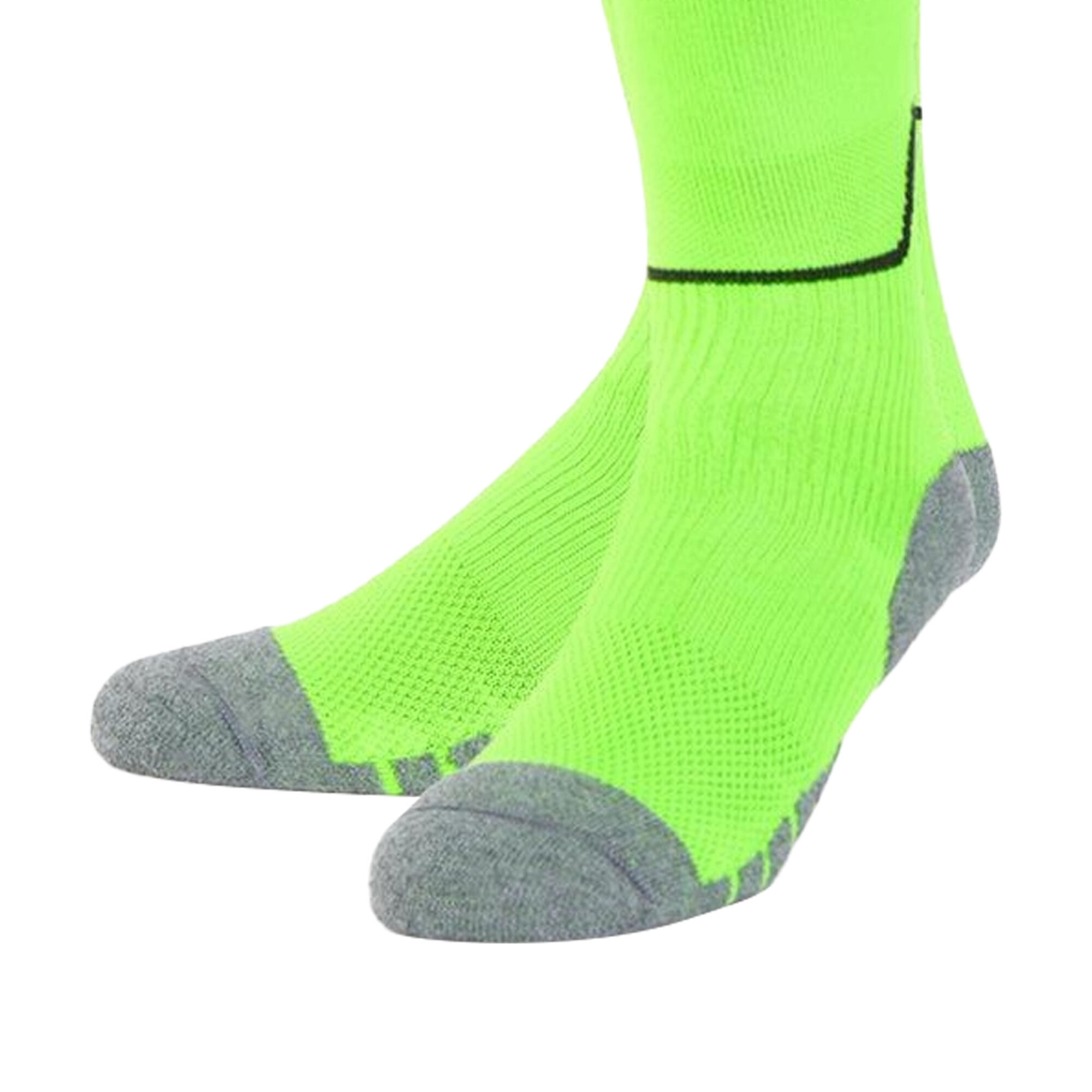 Childrens/Kids Diamond Football Socks (Green Gecko/Black) 3/3