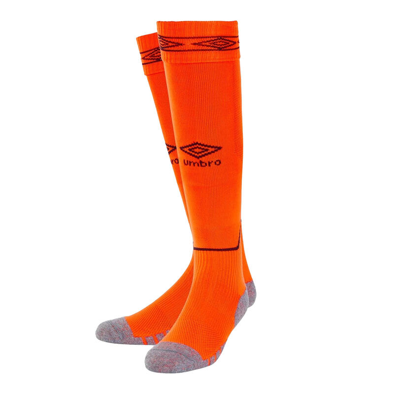 Chaussettes de foot DIAMOND Enfant (Orange vif / Noir)